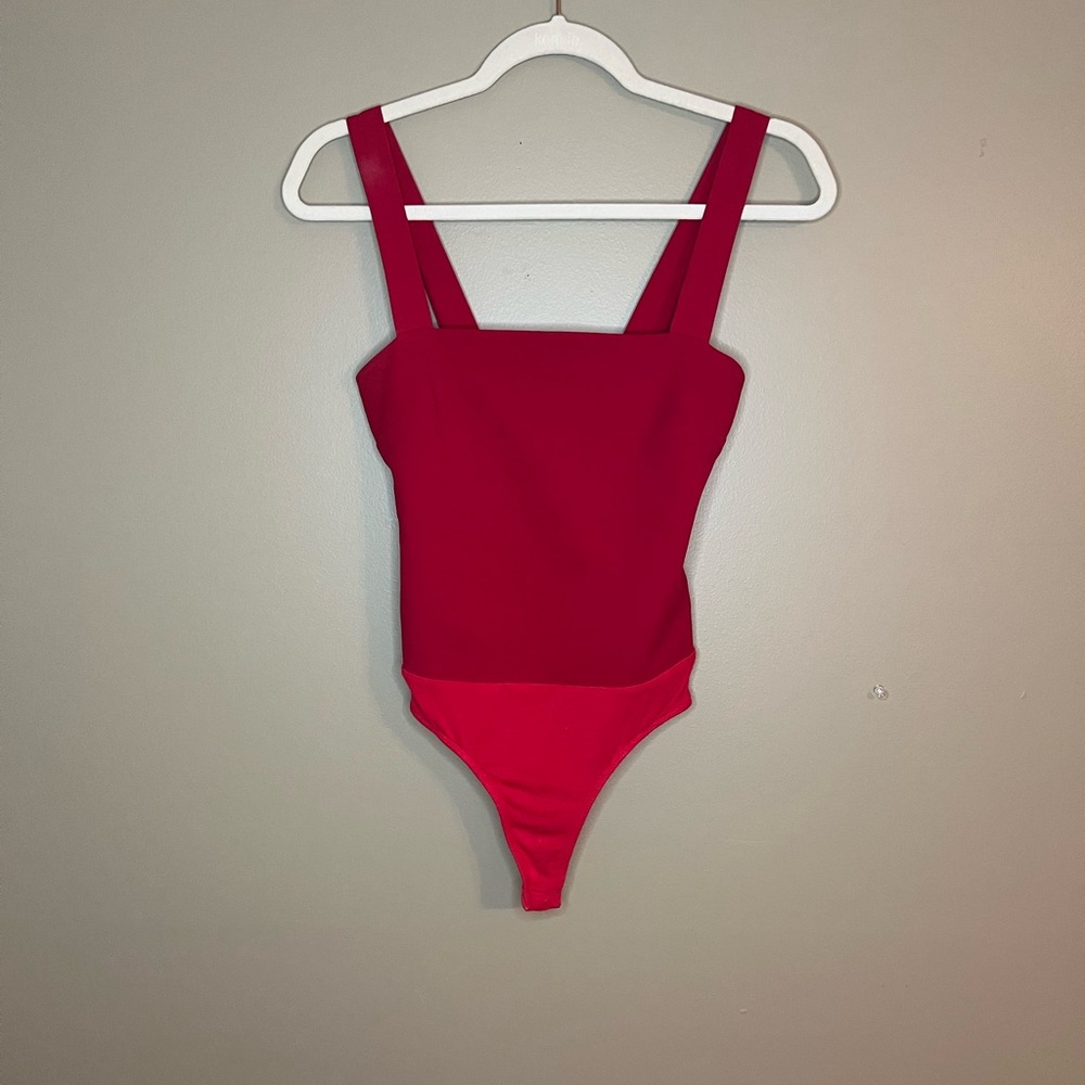 Lulus Cute Red Bodysuit Sleeveless Women’s XS